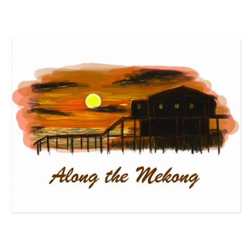 Image of Along the Mekong Postcard