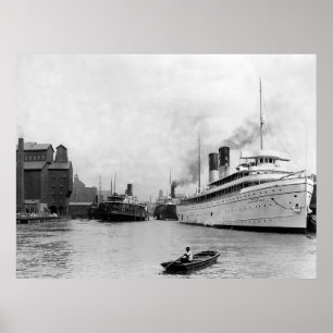 Along the River, Buffalo, N.Y.: 1905 Poster