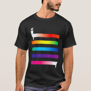 Alongollamarainbow Along A Llama Rainbow colourful T-Shirt