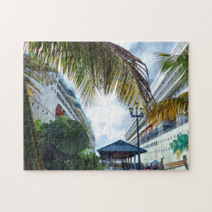 Alongside Cruise Ships Jigsaw Puzzle
