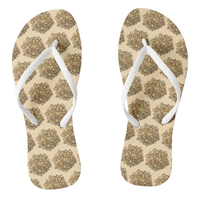 Aloo Gobi Indian Food Restaurant Cuisine Flip Flops (Footbed)