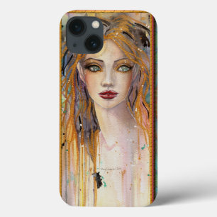 Aloof Beautiful Woman Fantasy Abstract Art iPhone 13 Case
