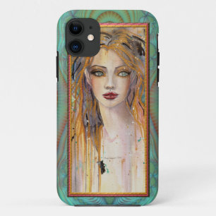 Aloof Beautiful Woman Fantasy Abstract Art iPhone 11 Case