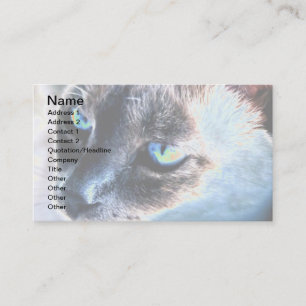 Aloof Siamese Cat Altered Business Card II