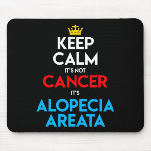 Alopecia Areata Awareness Hair Loss Bald Head Keep Mouse Mat