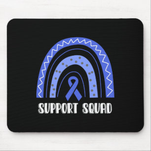 Alopecia Areata Awareness Rainbow Ribbon Support S Mouse Mat