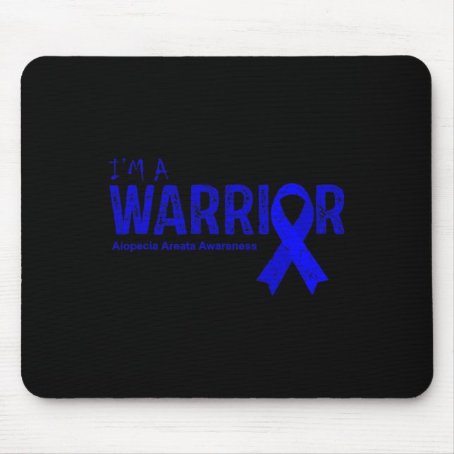 Alopecia Areata Awareness Warrior  Mouse Mat (Front)