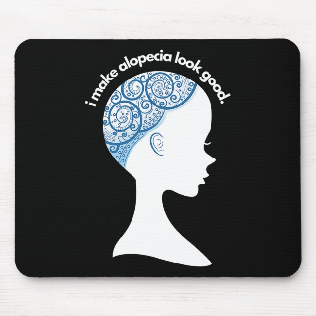 Alopecia Areata Gift - Hair Loss Awareness  Mouse Mat (Front)