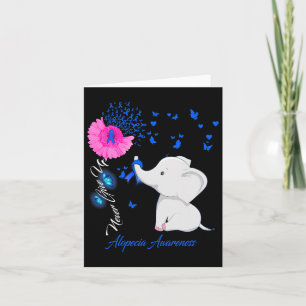 Alopecia Awareness - Alopecia Ribbon Gifts  Card