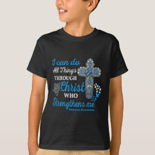 Alopecia Awareness Alopecia Warrior Christ  T-Shirt