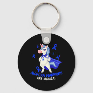 Alopecia Awareness  Alopecia Warriors Are Magical  Key Ring