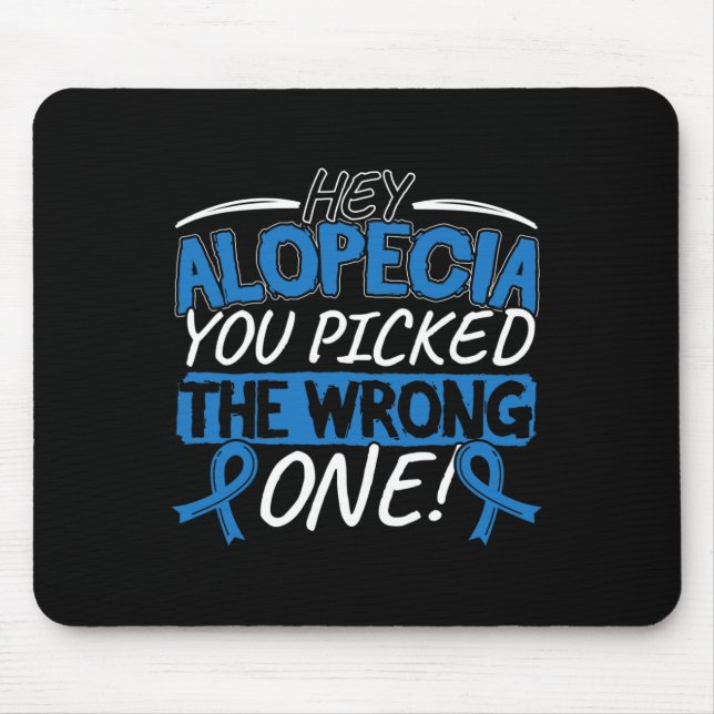 Alopecia Awareness Design for a Alopecia Supporter Mouse Mat (Front)
