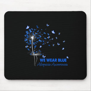 Alopecia Awareness Faith Hope Love Dandelion  Mouse Mat