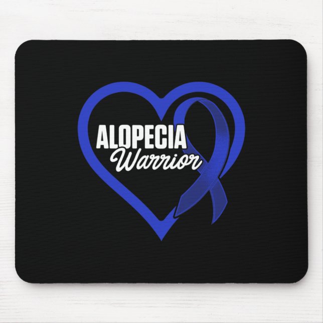 Alopecia Awareness Hair Loss Warrior Care Survivor Mouse Mat (Front)