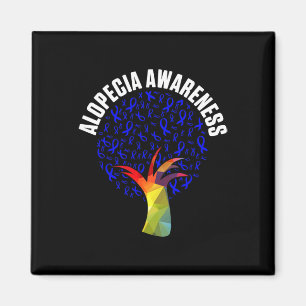 Alopecia Awareness Hair Loss Warrior Fighting Surv Magnet