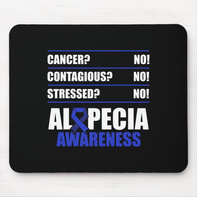 Alopecia Awareness Hair Loss Warrior Fighting Surv Mouse Mat (Front)