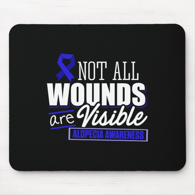 Alopecia Awareness Hair Loss Warrior Flag Tools Su Mouse Mat (Front)