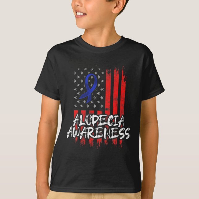 Alopecia Awareness Hair Loss Warrior Healthy Survi T-Shirt (Front)
