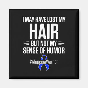 Alopecia Awareness Hair Loss Warrior Humour Surviv Magnet