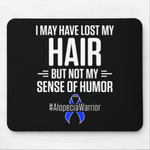 Alopecia Awareness Hair Loss Warrior Humour Surviv Mouse Mat
