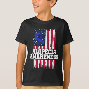 Alopecia Awareness Hair Loss Warrior Immune Surviv T-Shirt
