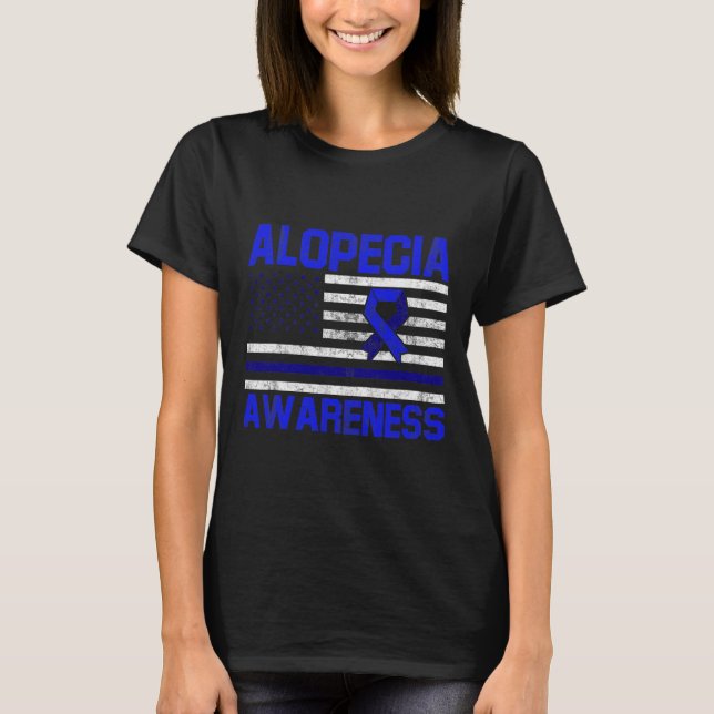 Alopecia Awareness Hair Loss Warrior Inspire Survi T-Shirt (Front)