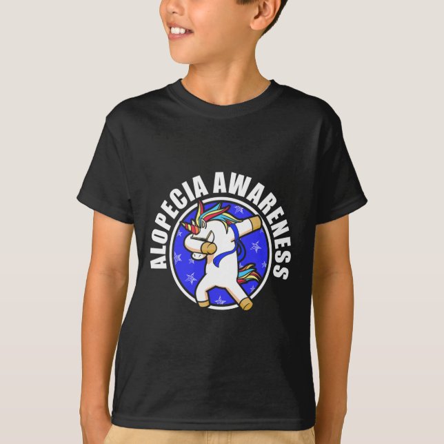 Alopecia Awareness Hair Loss Warrior Loving Surviv T-Shirt (Front)