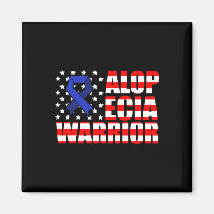 Alopecia Awareness Hair Loss Warrior Medical Survi Magnet