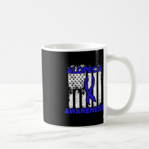 Alopecia Awareness Hair Loss Warrior Ribbon Surviv Coffee Mug