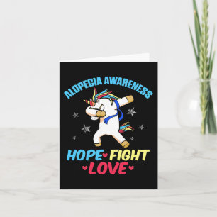 Alopecia Awareness Hair Loss Warrior Strength Surv Card