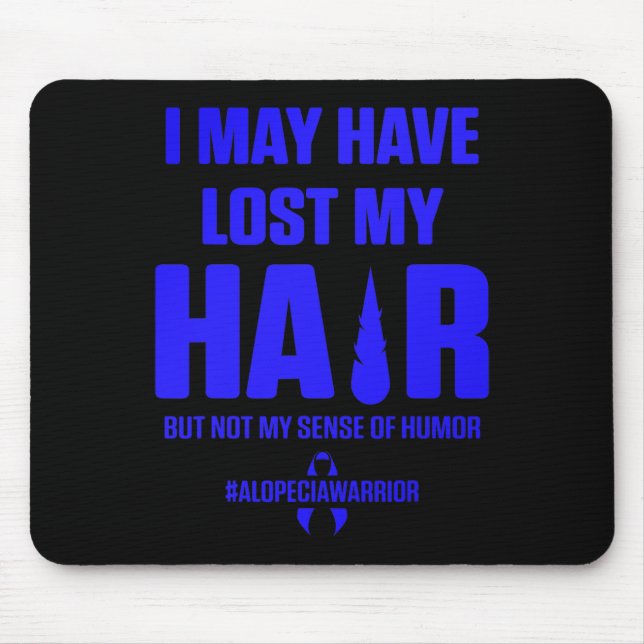 Alopecia Awareness Hair Loss Warrior Survivor 2 Mouse Mat (Front)