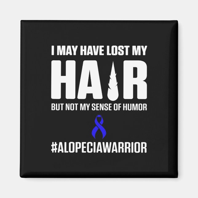Alopecia Awareness Hair Loss Warrior Survivor 3 Magnet (Front)