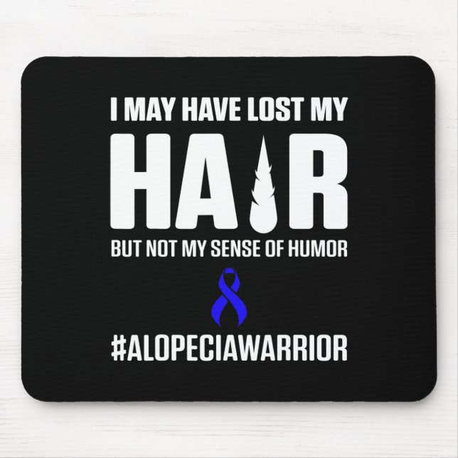 Alopecia Awareness Hair Loss Warrior Survivor 3 Mouse Mat (Front)