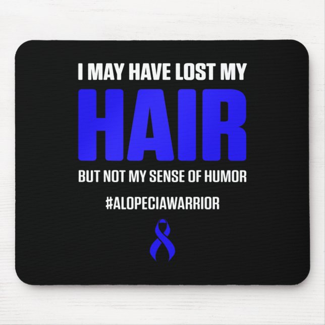 Alopecia Awareness Hair Loss Warrior Survivor 4 Mouse Mat (Front)