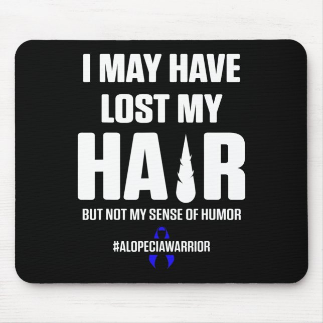 Alopecia Awareness Hair Loss Warrior Survivor 5 Mouse Mat (Front)
