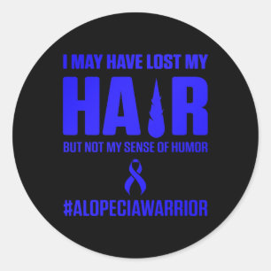 Alopecia Awareness Hair Loss Warrior Survivor Classic Round Sticker