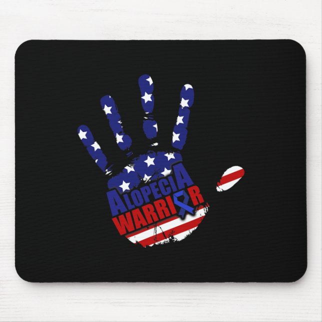 Alopecia Awareness Hair Loss Warrior Symbol Tool S Mouse Mat (Front)
