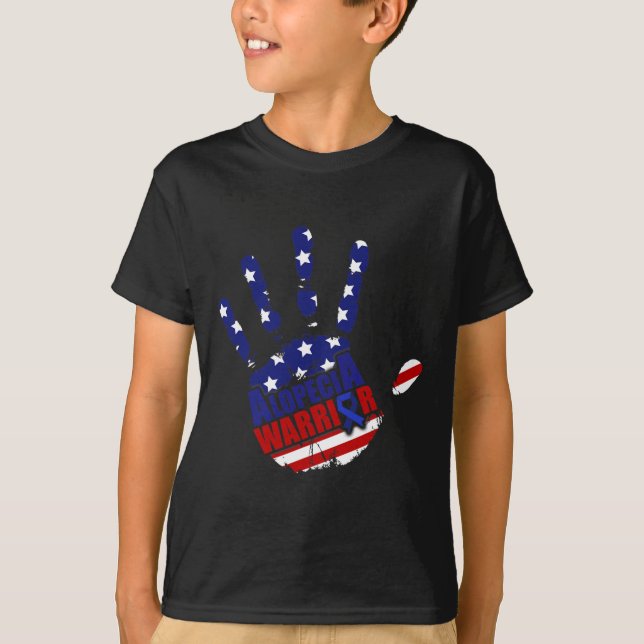 Alopecia Awareness Hair Loss Warrior Symbol Tool S T-Shirt (Front)