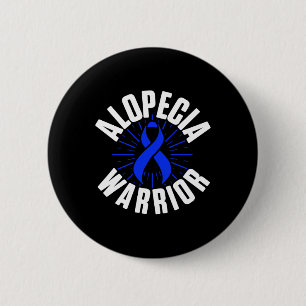 Alopecia Awareness Hair Loss Warrior Therapeutic S 6 Cm Round Badge
