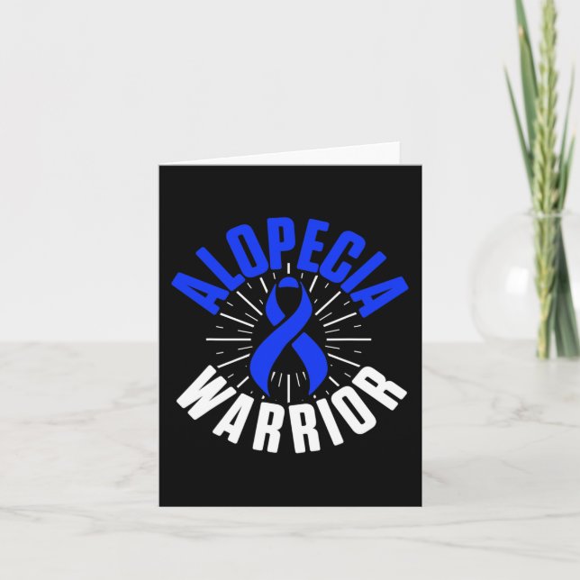 Alopecia Awareness Hair Loss Warrior Therapeutic S Card (Front)