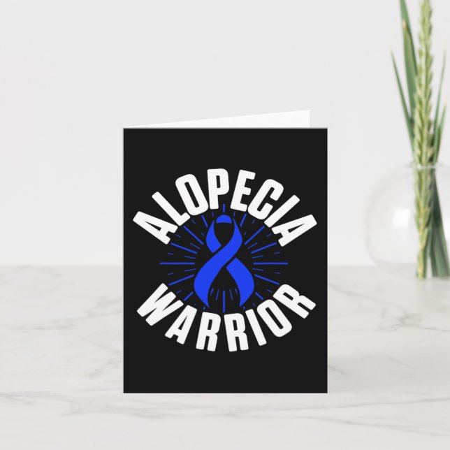 Alopecia Awareness Hair Loss Warrior Therapeutic S Card (Front)