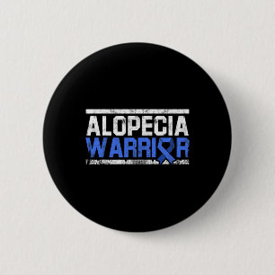 Alopecia Awareness Hair Loss Warrior Tool Flag Sur 6 Cm Round Badge