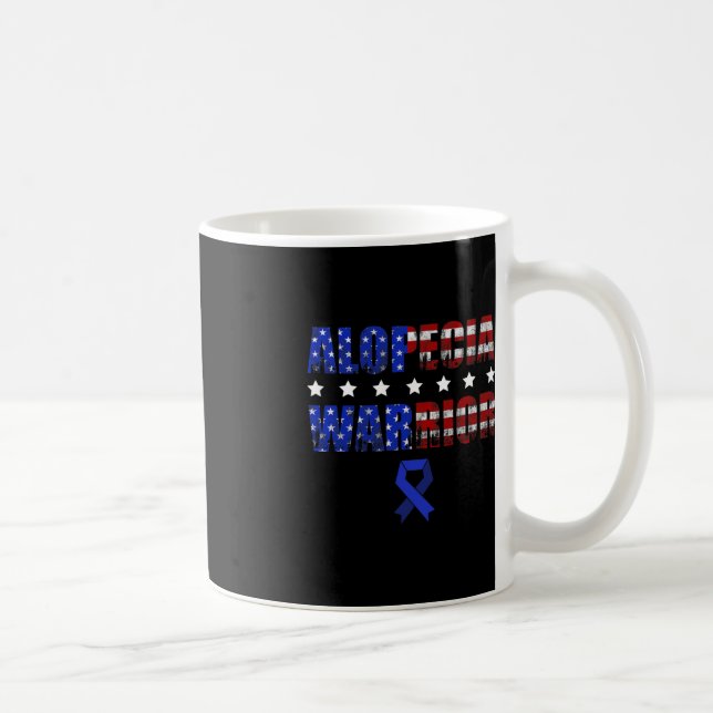 Alopecia Awareness Hair Loss Warrior Treating Surv Coffee Mug (Right)