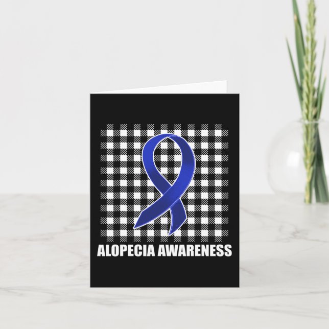 Alopecia Awareness Hair Loss Warrior USA Flag Surv Card (Front)