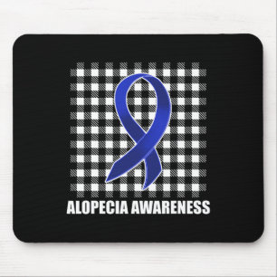 Alopecia Awareness Hair Loss Warrior USA Flag Surv Mouse Mat