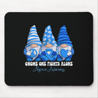 Alopecia Awareness Month Blue Ribbon Gnomies Suppo Mouse Mat