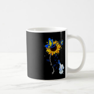 Alopecia Awareness Sunflower Elephant Men Coffee Mug