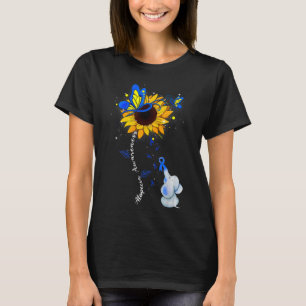 Alopecia Awareness Sunflower Elephant Men T-Shirt