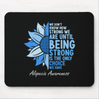 Alopecia Awareness Sunflower I Wear Blue Ribbon Su