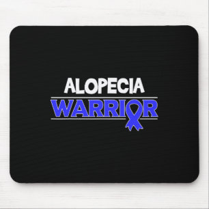 Alopecia Warrior Hair Loss Awareness Ribbon Mouse Mat